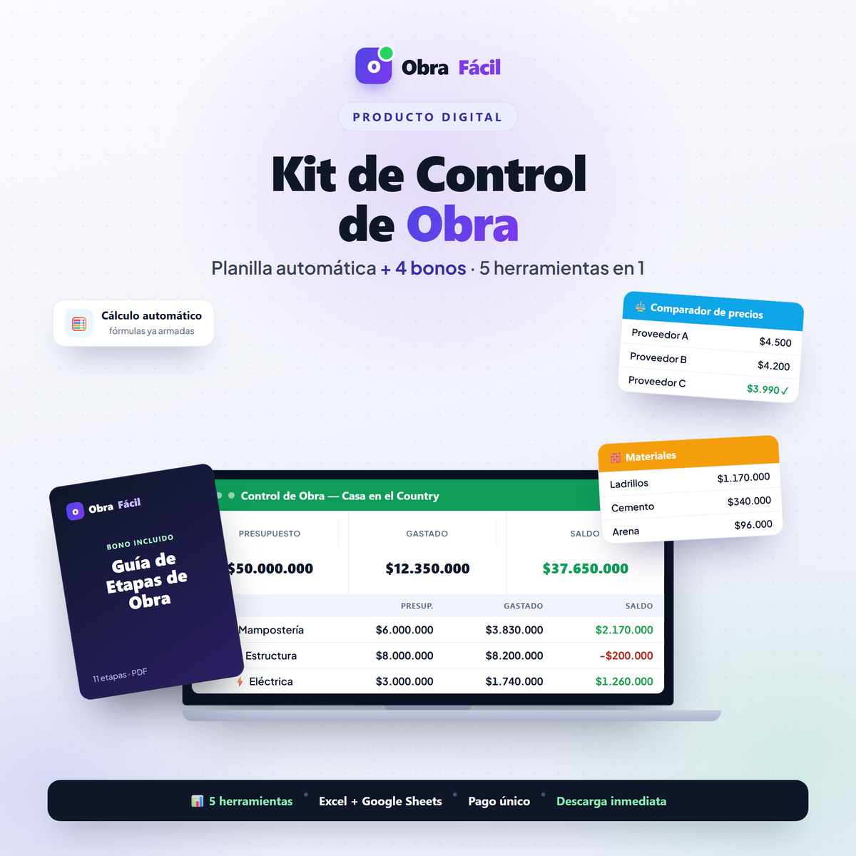Kit de Control de Obra